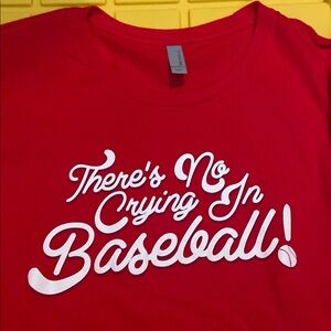 Red Baseball Themed T-Shirt